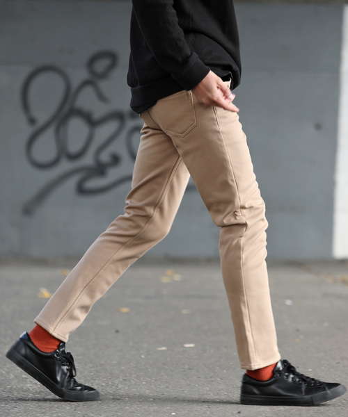 Ressaca(レサーカ)の「ストレッチフリーススキニーパンツ(その他パンツ・メンズ・ホワイト/ライトブルー/ブラック/ベージュ/チャコール/ブルー/ワンウォッシュ/カーキ/ネイビー・S/M/L/XL)」の4枚目の写真