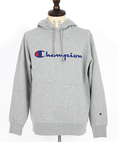 Champion（チャンピオン）の「Champion チャンピオン BASIC ロゴプリント スウェットパーカー C3-J117（パーカー・メンズ・ホワイト/ブラック/ネイビー/グレー/イエロー/マルーン/ロイヤルブルー/ヘザーチャコール/レッド・M/L/XL/XXL）」の18枚目の写真