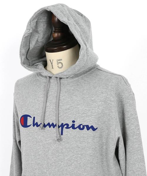 Champion（チャンピオン）の「Champion チャンピオン BASIC ロゴプリント スウェットパーカー C3-J117（パーカー・メンズ・ホワイト/ブラック/ネイビー/グレー/イエロー/マルーン/ロイヤルブルー/ヘザーチャコール/レッド・M/L/XL/XXL）」の19枚目の写真