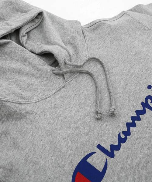 Champion（チャンピオン）の「Champion チャンピオン BASIC ロゴプリント スウェットパーカー C3-J117（パーカー・メンズ・ホワイト/ブラック/ネイビー/グレー/イエロー/マルーン/ロイヤルブルー/ヘザーチャコール/レッド・M/L/XL/XXL）」の13枚目の写真