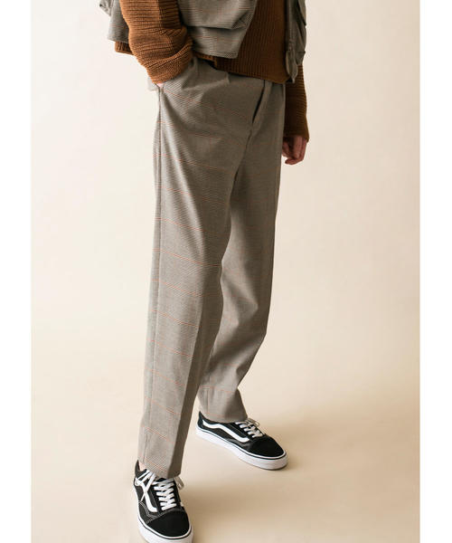MONKEY TIME（モンキータイム）の「＜monkey time＞ GUNCLUB CHECK WIDE 1P PANTS/ワイドパンツ（スラックス・メンズ・ブラウン・LARGE/SMALL/MEDIUM）」の6枚目の写真