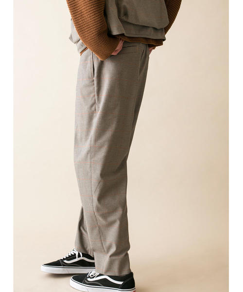 MONKEY TIME（モンキータイム）の「＜monkey time＞ GUNCLUB CHECK WIDE 1P PANTS/ワイドパンツ（スラックス・メンズ・ブラウン・LARGE/SMALL/MEDIUM）」の7枚目の写真