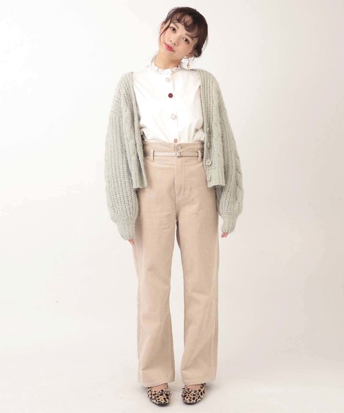 one after another NICE CLAUP（ワンアフターアナザーナイスクラップ）の「いろいろボタンブラウス（シャツ/ブラウス・レディース・オフホワイト/ライトベージュ/モカ/ピンク系その他・FREE）」の5枚目の写真