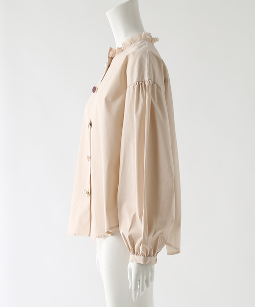 one after another NICE CLAUP（ワンアフターアナザーナイスクラップ）の「いろいろボタンブラウス（シャツ/ブラウス・レディース・オフホワイト/ライトベージュ/モカ/ピンク系その他・FREE）」の10枚目の写真