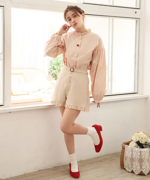 one after another NICE CLAUP（ワンアフターアナザーナイスクラップ）の「いろいろボタンブラウス（シャツ/ブラウス・レディース・オフホワイト/ライトベージュ/モカ/ピンク系その他・FREE）」の21枚目の写真