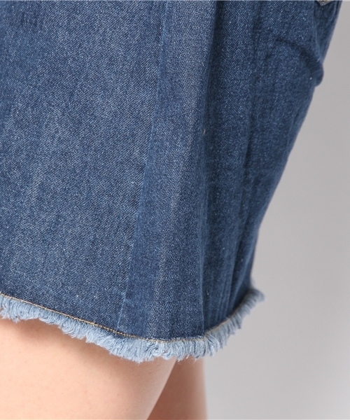 WEGO（ウィゴー）の「WEGO/デニムAラインスカート（デニムスカート・レディース・インディゴブルー/ダークインディゴブルー・FREE）」の6枚目の写真