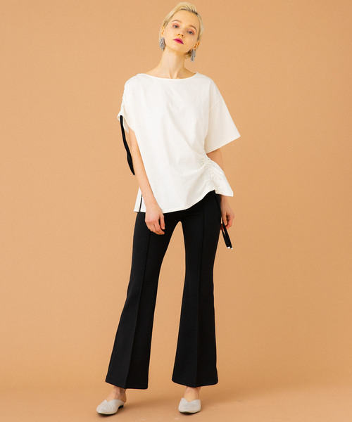 UNITED TOKYO（ユナイテッドトウキョウ）の「プレスベルボトムパンツ（その他パンツ・レディース・ブラック/ブラウン/ラベンダー・1）」の10枚目の写真