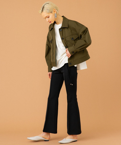 UNITED TOKYO（ユナイテッドトウキョウ）の「プレスベルボトムパンツ（その他パンツ・レディース・ブラック/ブラウン/ラベンダー・1）」の4枚目の写真