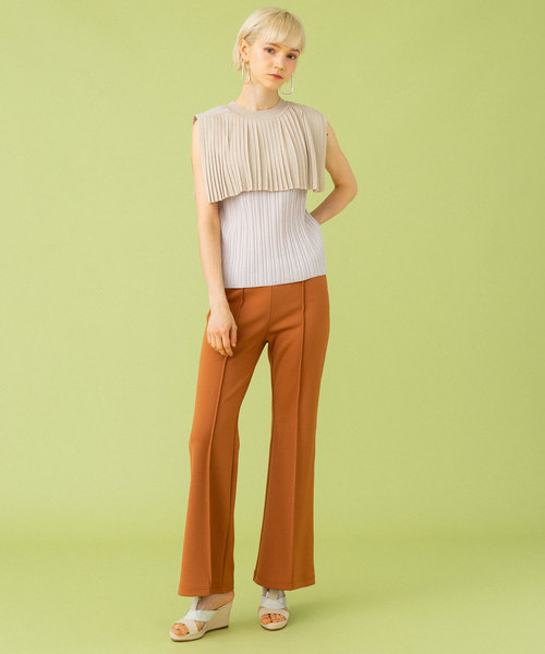 UNITED TOKYO（ユナイテッドトウキョウ）の「プレスベルボトムパンツ（その他パンツ・レディース・ブラック/ブラウン/ラベンダー・1）」の17枚目の写真