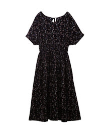 Luz Llena | 花柄バックリボン半袖ワンピース(ワンピース)