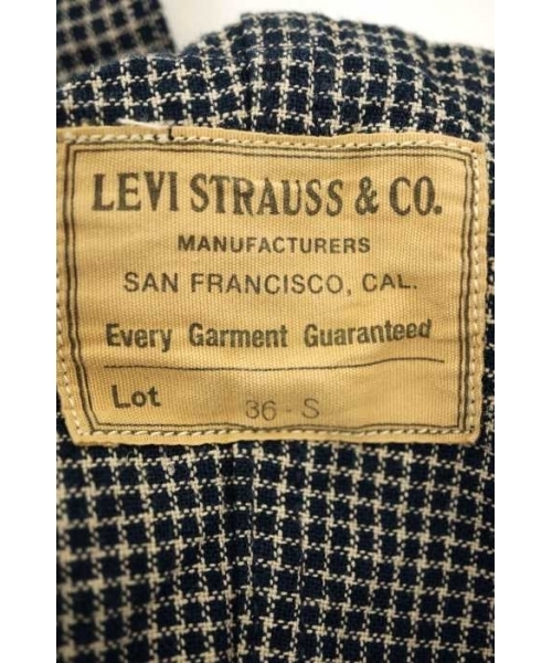 Levi's Mサイズ チェック柄 オーバーオール ブランド古着】チェック柄オーバーオール（サロペット/オーバーオール