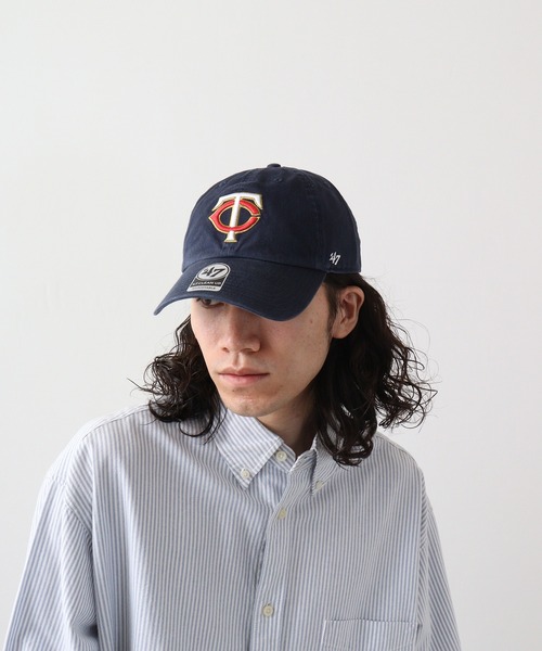 '47（フォーティーセブン）の「MLB公認 ’47BRAND CLEAN UP CAP クリーナップベースボールキャップ（キャップ・メンズ・ブルー系その他4/ネイビー/ブルー系その他/ブルー系その他2/ブルー系その他3/ブラック/ブラック×ブラック/ブルー系その他6/ブラック系その他/ネイビー系/ブルー系その他5/ロイヤルブルー/ブラック系その他2/ブルー系その他7/ネイビー系1/ネイビー系2/ネイビー系3/ブルー系/ブラック×ホワイト・FREE）」の21枚目の写真