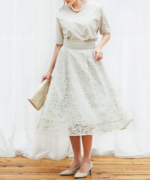 DRESS LAB�i�h���X���{�j�́u�h���}�� ���[�X �t���A �X�J�[�g �h���X �Z�b�g�A�b�v�y2�_�Z�b�g�z ������ �t�H�[�}�� �p�[�e�B�[�h���X�i�h���X�j�v�b�O���[