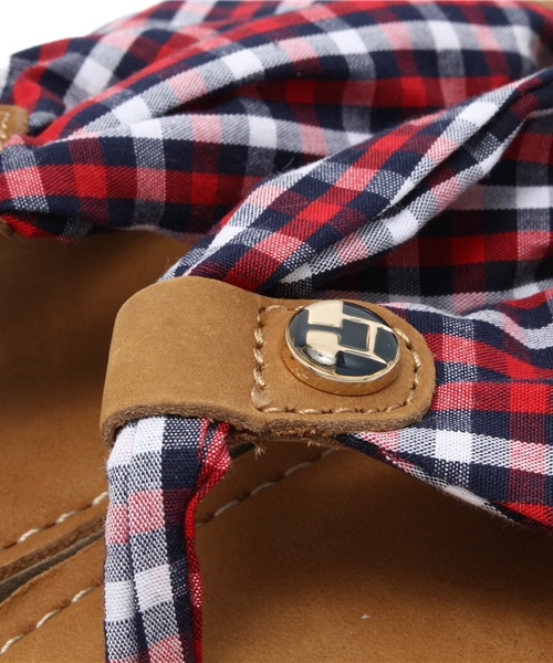 TOMMY HILFIGER（トミーヒルフィガー）の「MONICA 14C（サンダル・レディース・ネイビー/コーラル/レッド/ブルー/チェック/マルチ・36/37/38）」の9枚目の写真