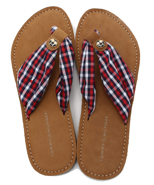 TOMMY HILFIGER（トミーヒルフィガー）の「MONICA 14C（サンダル・レディース・ネイビー/コーラル/レッド/ブルー/チェック/マルチ・36/37/38）」の7枚目の写真