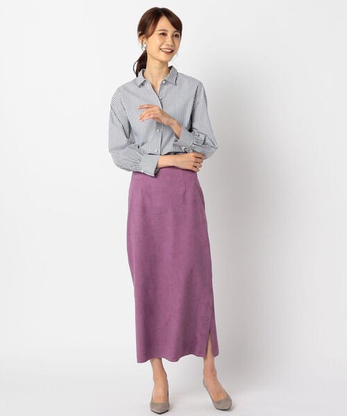 NOLLEY’S（ノーリーズ）の「パール釦２WAYシャツ（シャツ/ブラウス・レディース・ベージュ系その他3/ブルー系その他3/ホワイト/ベージュ/ベージュ系その他4・36/38）」の9枚目の写真