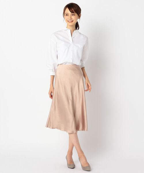 NOLLEY’S（ノーリーズ）の「パール釦２WAYシャツ（シャツ/ブラウス・レディース・ベージュ系その他3/ブルー系その他3/ホワイト/ベージュ/ベージュ系その他4・36/38）」の8枚目の写真