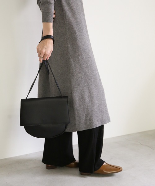 select MOCA（セレクトモカ）の「Unusual shape shoulder bag（ショルダーバッグ・レディース・ブラック/ベージュ/オレンジ・FREE）」の11枚目の写真