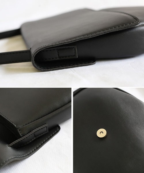 select MOCA（セレクトモカ）の「Unusual shape shoulder bag（ショルダーバッグ・レディース・ブラック/ベージュ/オレンジ・FREE）」の15枚目の写真