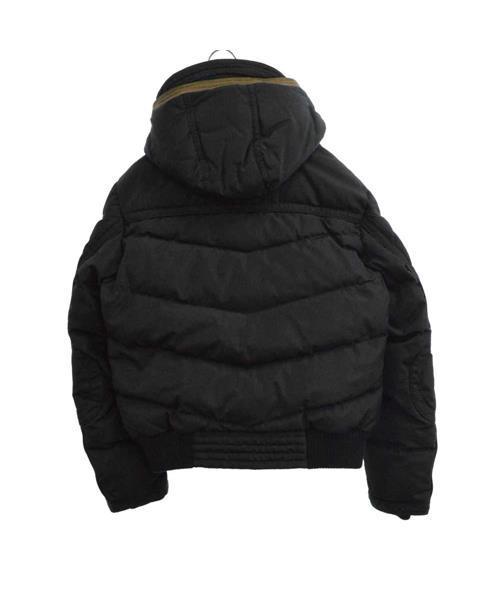 モンクレール DAMIEN ファー　ダウンジャケット 1ネイビー モンクレール☆DAMIENワッペン リアルファー付 ウールダウンジャケット(1)