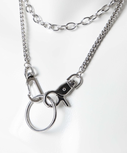 WEGO（ウィゴー）の「WEGO/2連メタルネックレス（ネックレス・レディース・シルバー・FREE）」の4枚目の写真