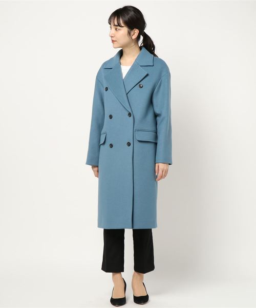 allureville（アルアバイル）の「二重織ダブルブレストコート 