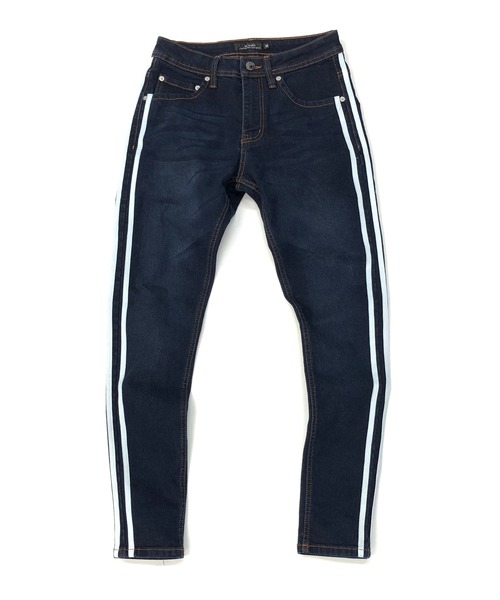 JILL BLAZE（ジルブレイズ）の「10オンス ストレッチデニム / サイドライン スキニー デニム パンツ（デニムパンツ・メンズ・ブラック/インディゴブルー/ライトインディゴブルー・LL/M/L）」の21枚目の写真