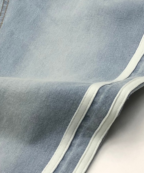 JILL BLAZE（ジルブレイズ）の「10オンス ストレッチデニム / サイドライン スキニー デニム パンツ（デニムパンツ・メンズ・ブラック/インディゴブルー/ライトインディゴブルー・LL/M/L）」の9枚目の写真