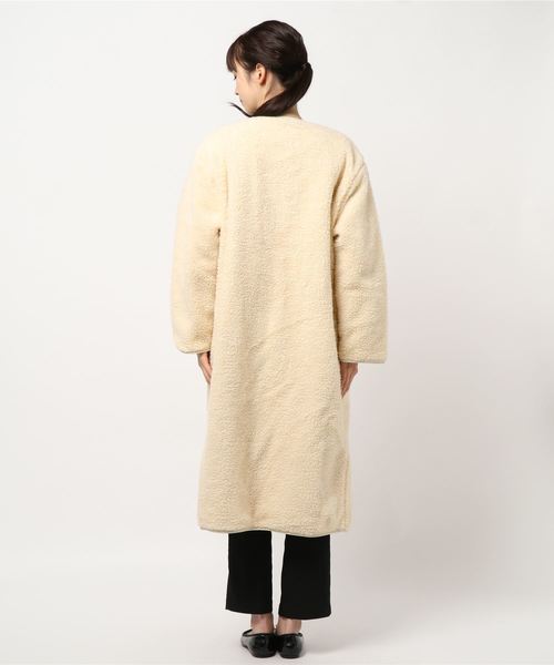 fifth（フィフス）の「ノーカラーボアコート（ノーカラージャケット・レディース・アイボリー・MEDIUM）」の14枚目の写真