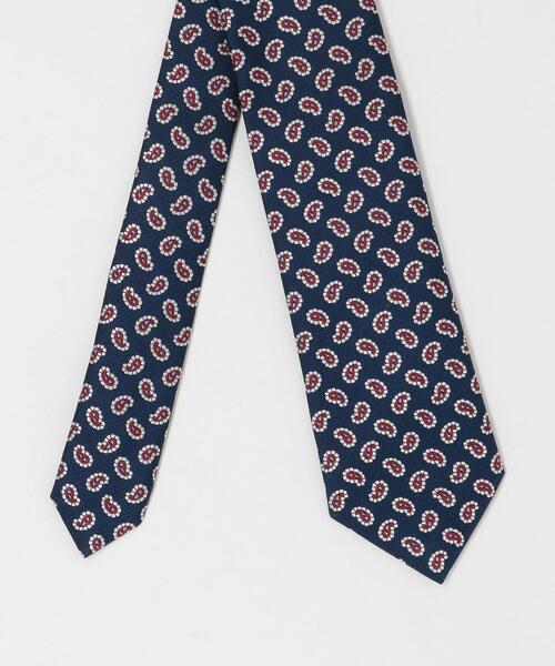 Altea（アルテア）の「[アルテア] ALTEA SETA 小紋1 ネクタイ（ネクタイ・メンズ・ネイビー/イエロー・FREE）」の3枚目の写真