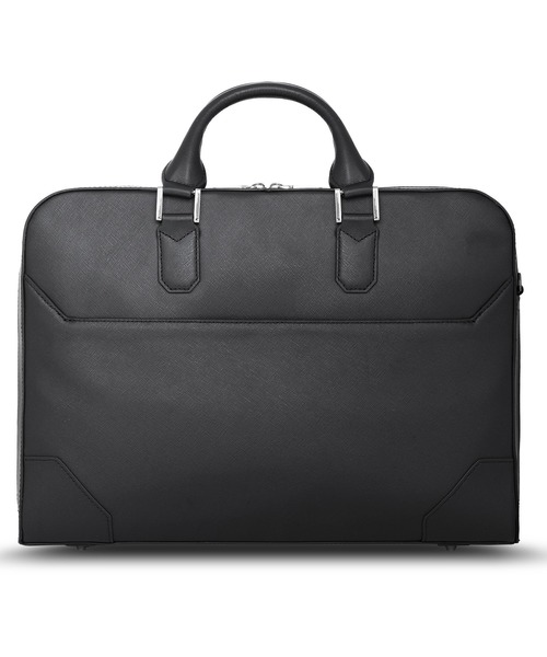 GUIONNET(ギオネ)の「ギオネ 2WAY サフィアーノ ビジネス ブリーフケース GUIONNET BUSINESS SAFIANO LEATHER BRIEFCASE(ビジネスバッグ・メンズ・ライトグレー/ベージュ/ブラウン/グレイッシュブルー/ネイビー/ブラック・FREE)」の2枚目の写真