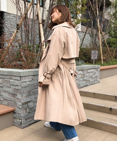 美品　レオナール　ベージュ　トレンチコート　11R 944450_main22.jpg?20240911163501