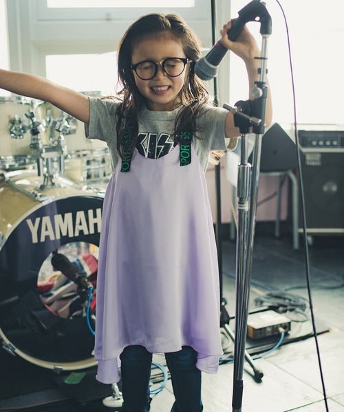 RADCHAP(ラッドチャップ)の「【KISS/キス】半袖Tシャツ(Tシャツ/カットソー・キッズ・杢グレー/ブラック・100cm/110cm/140cm/90cm/150cm/120cm/130cm)」の4枚目の写真