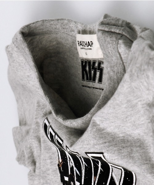 RADCHAP(ラッドチャップ)の「【KISS/キス】半袖Tシャツ(Tシャツ/カットソー・キッズ・杢グレー/ブラック・100cm/110cm/140cm/90cm/150cm/120cm/130cm)」の8枚目の写真