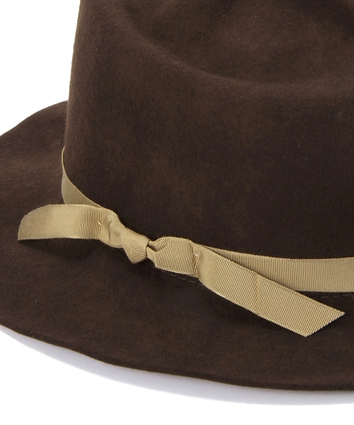 BEAUTY&YOUTH UNITED ARROWS（ビューティーアンドユースユナイテッドアローズ）の「＜EFFANEM＞ CRUSHER HAT/ハット（ハット・メンズ・ブラック/ブラウン・7 3/8）」の5枚目の写真