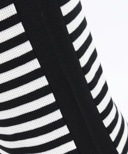 CAMBIO（カンビオ）の「mta436-サイドカラー切り替えワッフルタンクトップ（タンクトップ・メンズ・ホワイト/ブラック/ホワイト×ブラック・S/M/L）」の8枚目の写真