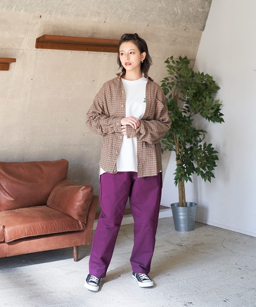 POWER TO THE PEOPLE（パワートゥーザピープル）の「POWER TO THE PEOPLE ネルチェック 長袖オーバーシャツ（シャツ/ブラウス・メンズ・ブラック/ベージュ/ブラウン/アイボリー/ブラック×ホワイト/ベージュ系その他・LL/M/L）」の10枚目の写真