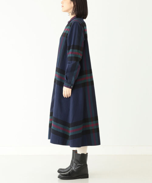 Beams ワンピース Boy ビッグ タータン ワンピース ワンピース ワンピース Beams Boy ビームスボーイ のファッション