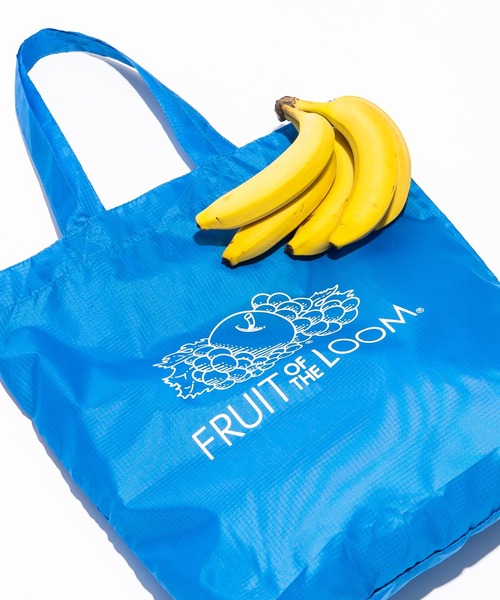 FRUIT OF THE LOOM(フルーツオブザルーム)の「【FRUIT OF THE LOOM】パッカブル エコ トートバッグ PACKABLE TOTE BAG 14575500(エコバッグ/サブバッグ・メンズ・ブラック/パープル/イエロー/レッド/グリーン/ブルー・FREE)」の4枚目の写真