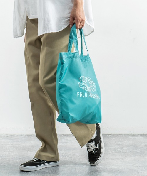 FRUIT OF THE LOOM(フルーツオブザルーム)の「【FRUIT OF THE LOOM】パッカブル エコ トートバッグ PACKABLE TOTE BAG 14575500(エコバッグ/サブバッグ・メンズ・ブラック/パープル/イエロー/レッド/グリーン/ブルー・FREE)」の12枚目の写真