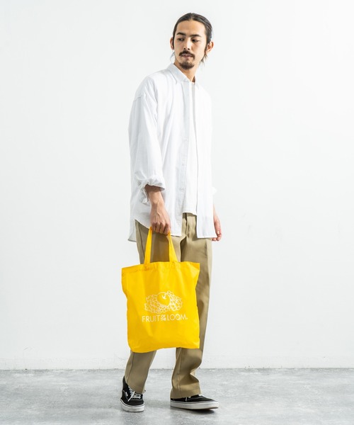 FRUIT OF THE LOOM(フルーツオブザルーム)の「【FRUIT OF THE LOOM】パッカブル エコ トートバッグ PACKABLE TOTE BAG 14575500(エコバッグ/サブバッグ・メンズ・ブラック/パープル/イエロー/レッド/グリーン/ブルー・FREE)」の20枚目の写真