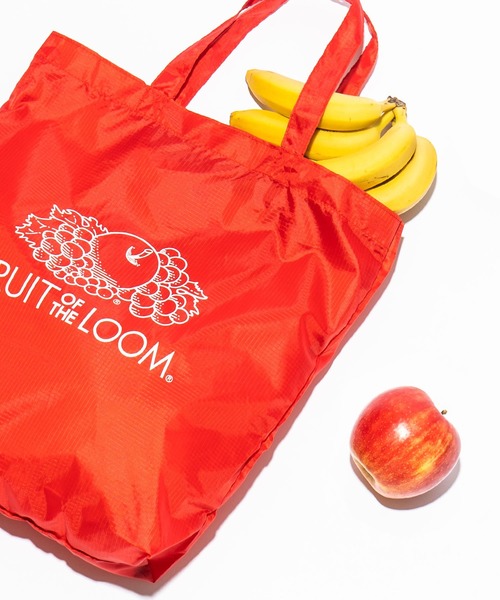 FRUIT OF THE LOOM(フルーツオブザルーム)の「【FRUIT OF THE LOOM】パッカブル エコ トートバッグ PACKABLE TOTE BAG 14575500(エコバッグ/サブバッグ・メンズ・ブラック/パープル/イエロー/レッド/グリーン/ブルー・FREE)」の7枚目の写真