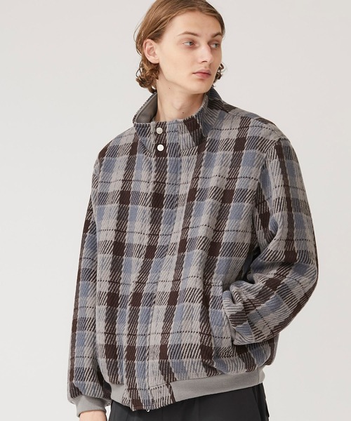 KIIT（キート）の「【KIIT】KERSEYチェックブルゾン/KIJ-Y94-101（ブルゾン・メンズ・グレー/ダークグレー・S/M）」の2枚目の写真