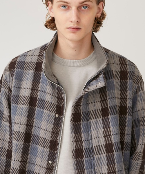 KIIT（キート）の「【KIIT】KERSEYチェックブルゾン/KIJ-Y94-101（ブルゾン・メンズ・グレー/ダークグレー・S/M）」の15枚目の写真