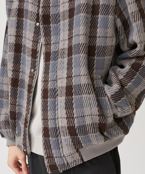 KIIT（キート）の「【KIIT】KERSEYチェックブルゾン/KIJ-Y94-101（ブルゾン・メンズ・グレー/ダークグレー・S/M）」の16枚目の写真