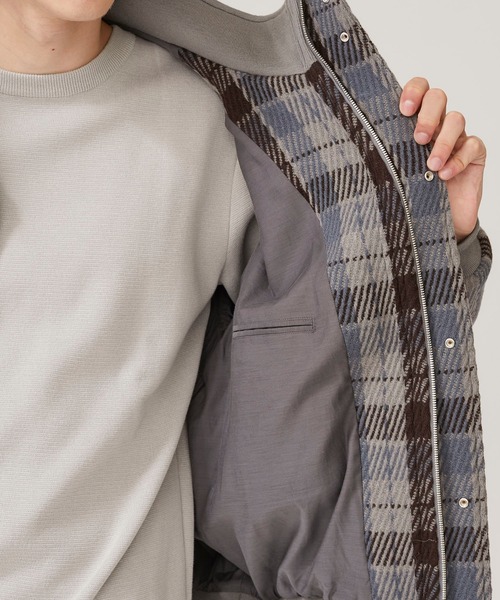 KIIT（キート）の「【KIIT】KERSEYチェックブルゾン/KIJ-Y94-101（ブルゾン・メンズ・グレー/ダークグレー・S/M）」の17枚目の写真