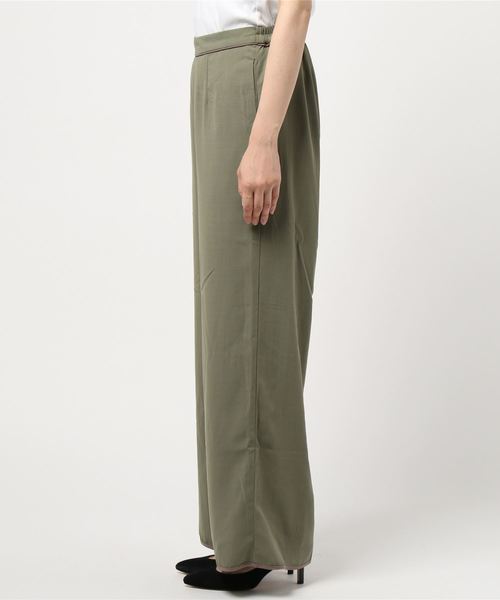 KOBE LETTUCE(コウベレタス)の「パイピングジョーゼットパンツ(その他パンツ・レディース・カーキ/ブラック/ベージュ・FREE)」の4枚目の写真