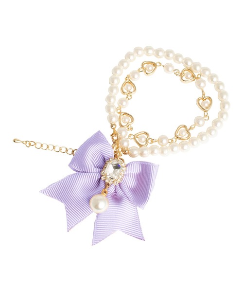 MILK ピンク リボン ブレスレット 皮 ベロア ミルク ロリータ Rose bed マフラー - MILK MILKBOY OFFICIAL ONLINE SHOP | milk