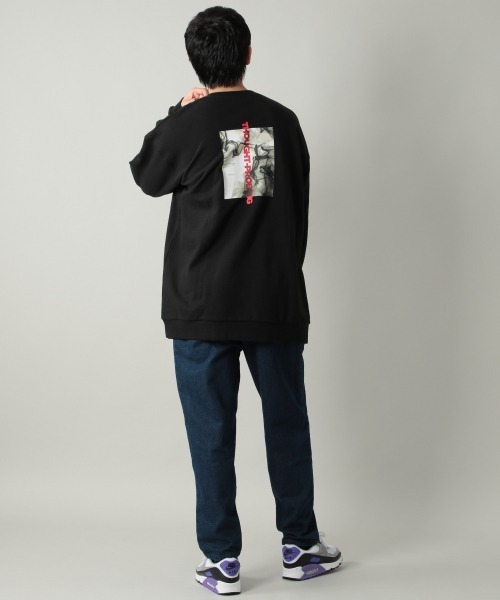 PBLIM（ページボーイリム）の「【PAGEBOYLIM】マーブルプリントウラケ（Tシャツ/カットソー・レディース・ホワイト/ブラック・MEDIUM/X-LARGE）」の9枚目の写真