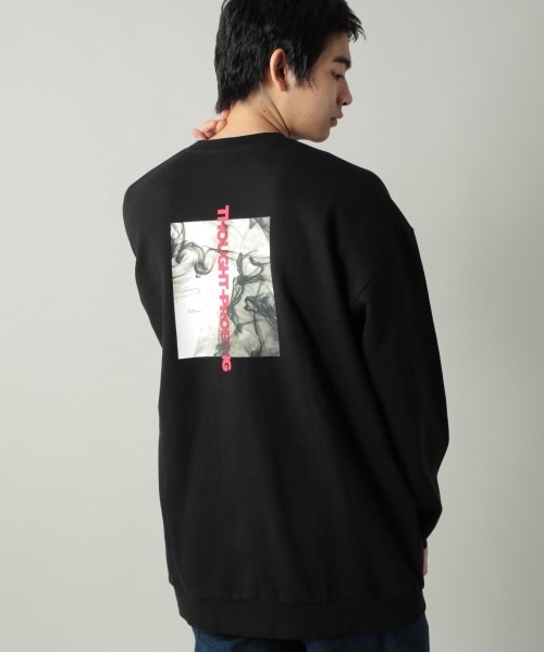 PBLIM（ページボーイリム）の「【PAGEBOYLIM】マーブルプリントウラケ（Tシャツ/カットソー・レディース・ホワイト/ブラック・MEDIUM/X-LARGE）」の11枚目の写真